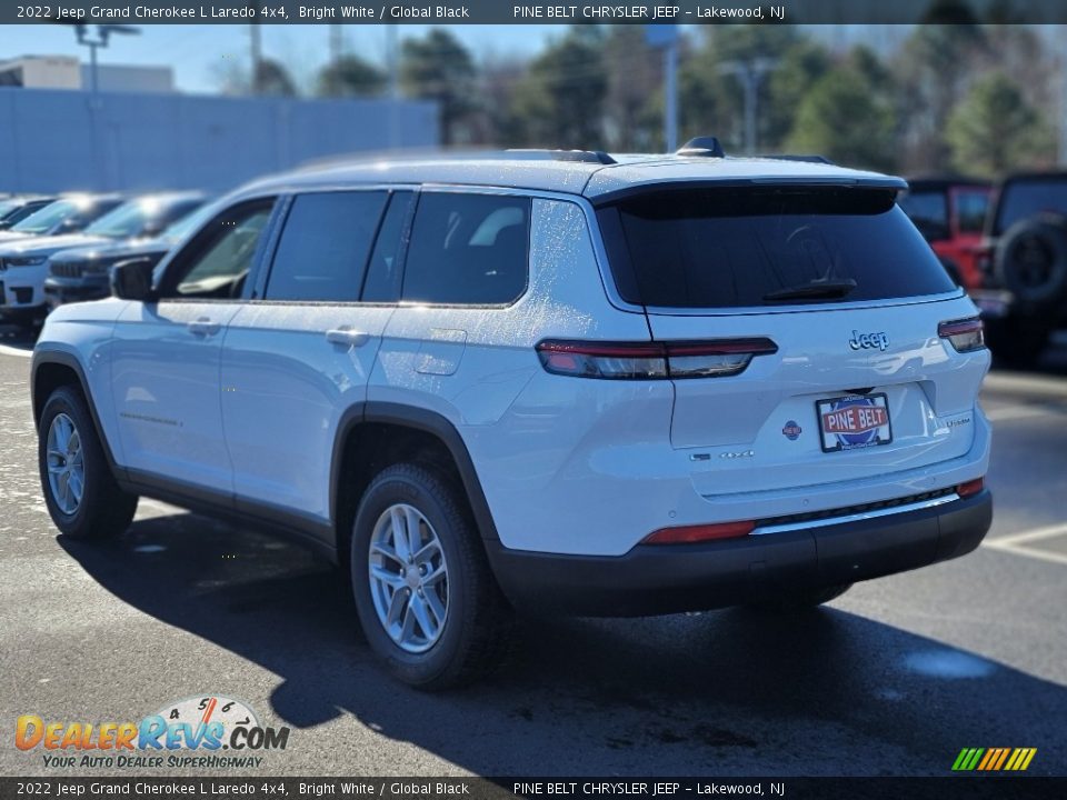 2022 Jeep Grand Cherokee L Laredo 4x4 Bright White / Global Black Photo #6