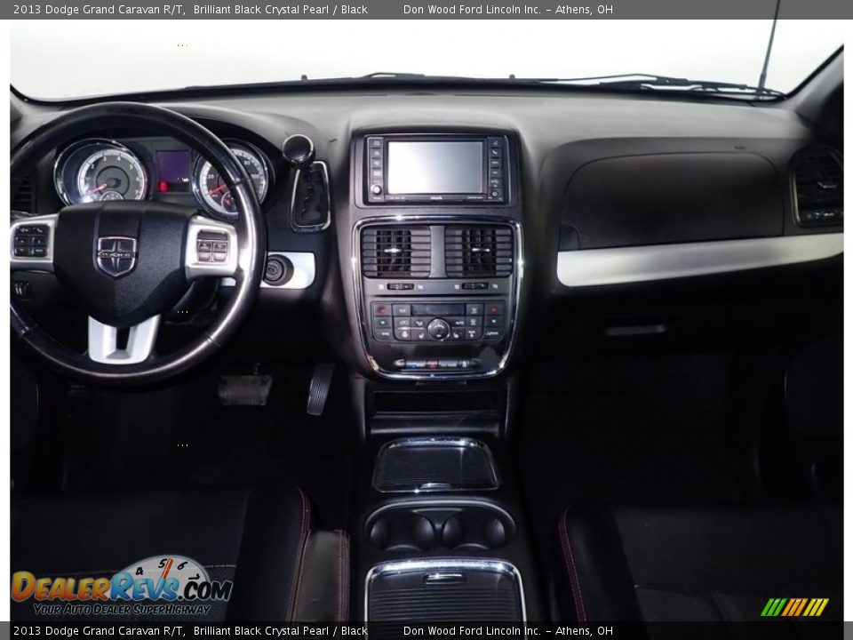 2013 Dodge Grand Caravan R/T Brilliant Black Crystal Pearl / Black Photo #27