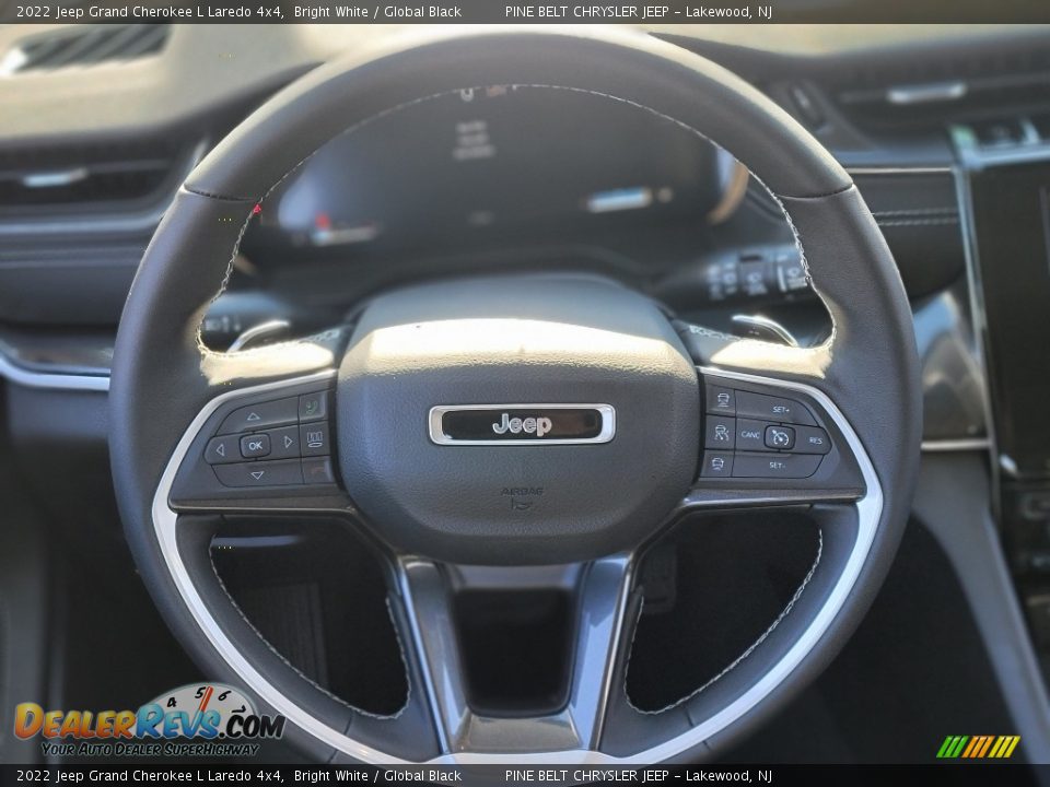 2022 Jeep Grand Cherokee L Laredo 4x4 Bright White / Global Black Photo #11