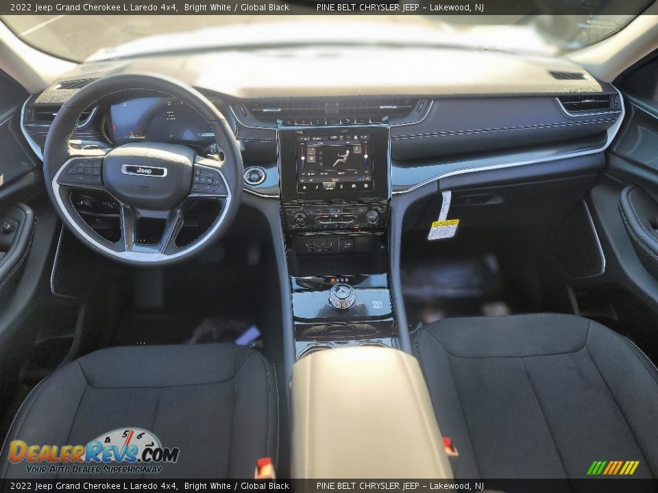 2022 Jeep Grand Cherokee L Laredo 4x4 Bright White / Global Black Photo #12