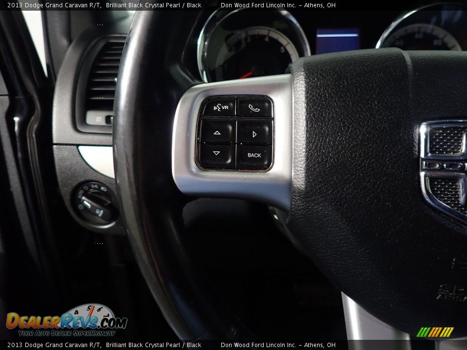 2013 Dodge Grand Caravan R/T Brilliant Black Crystal Pearl / Black Photo #31