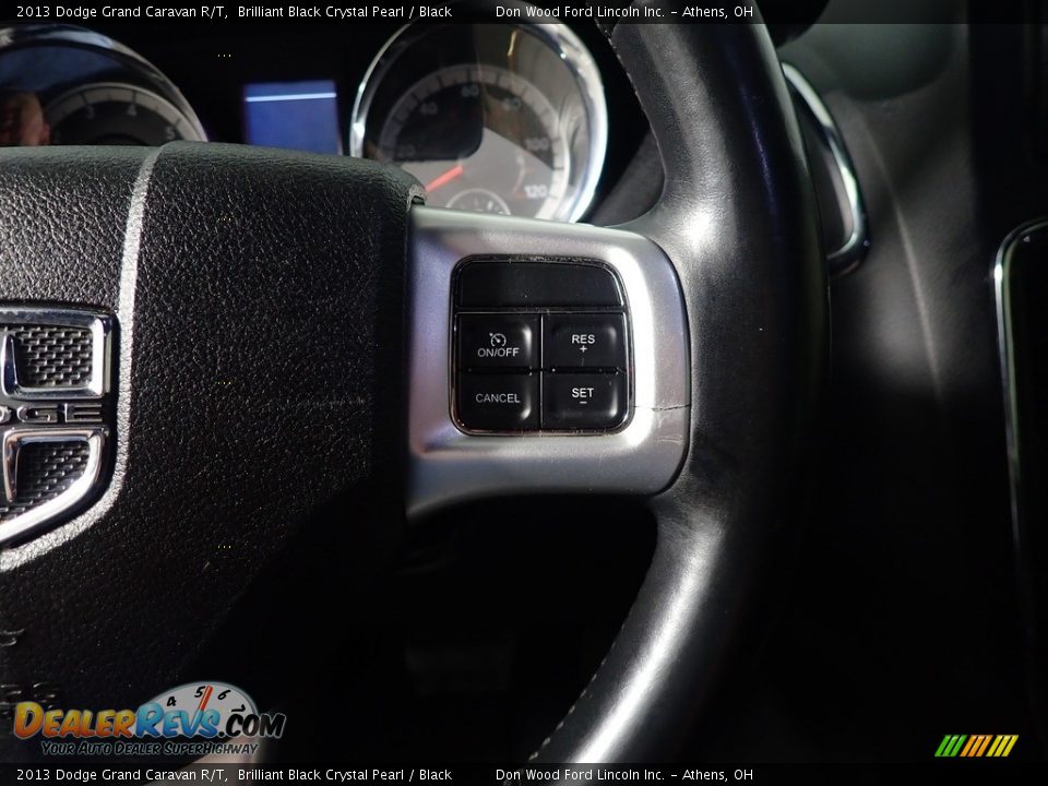 2013 Dodge Grand Caravan R/T Brilliant Black Crystal Pearl / Black Photo #32