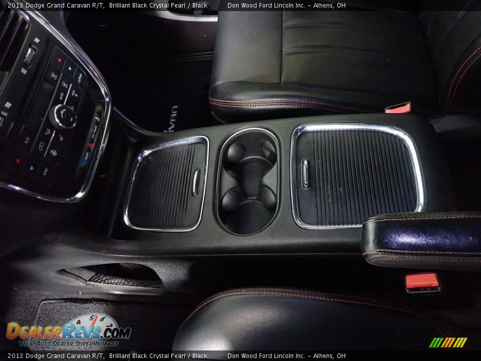 2013 Dodge Grand Caravan R/T Brilliant Black Crystal Pearl / Black Photo #34