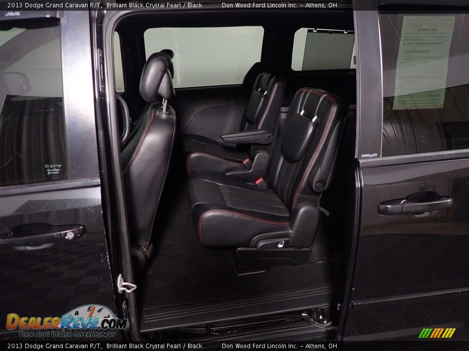 2013 Dodge Grand Caravan R/T Brilliant Black Crystal Pearl / Black Photo #36