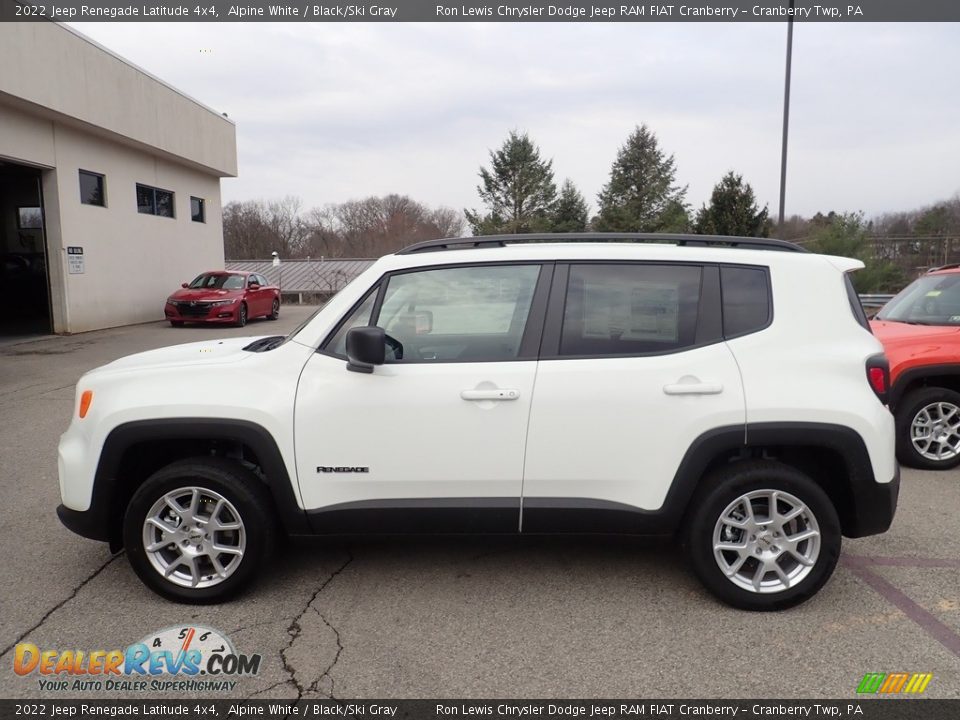 2022 Jeep Renegade Latitude 4x4 Alpine White / Black/Ski Gray Photo #2