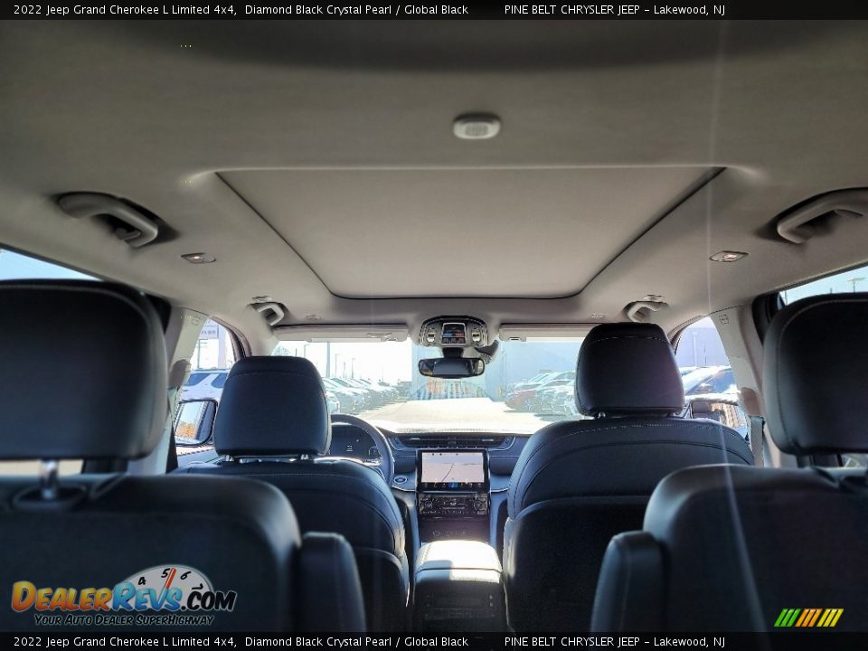 2022 Jeep Grand Cherokee L Limited 4x4 Diamond Black Crystal Pearl / Global Black Photo #9
