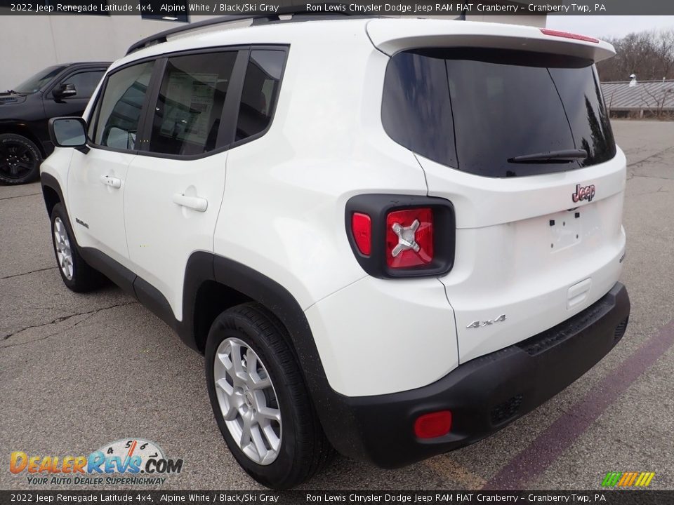 2022 Jeep Renegade Latitude 4x4 Alpine White / Black/Ski Gray Photo #3