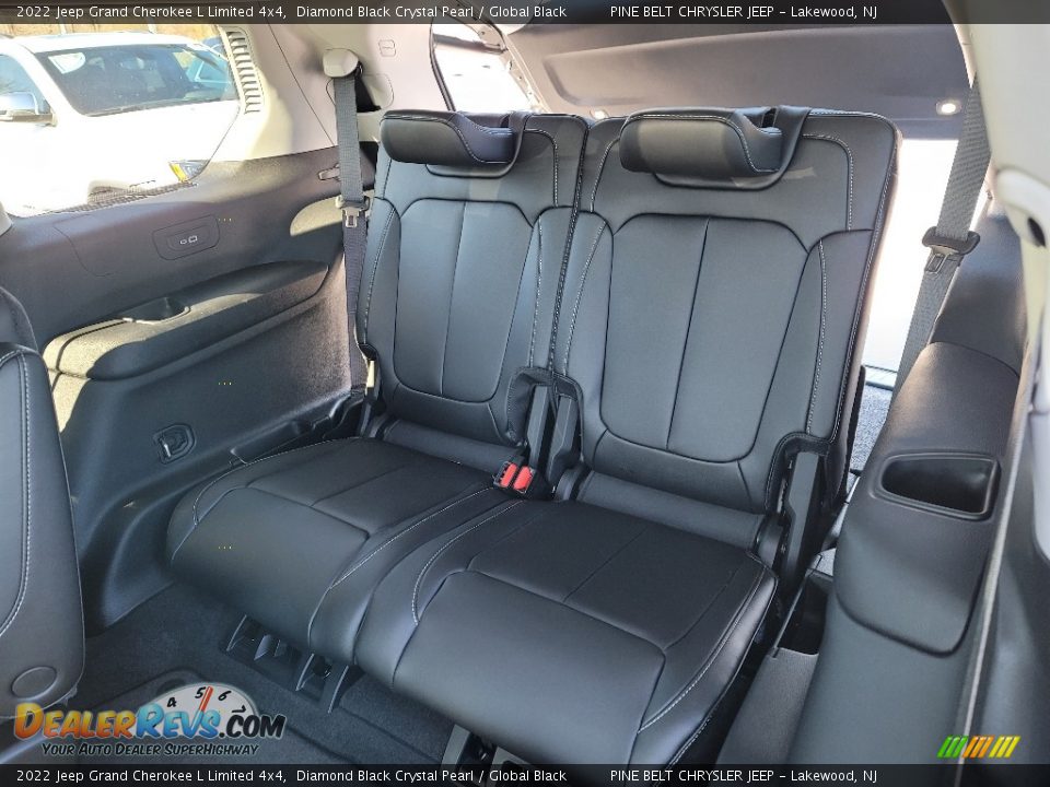 2022 Jeep Grand Cherokee L Limited 4x4 Diamond Black Crystal Pearl / Global Black Photo #10