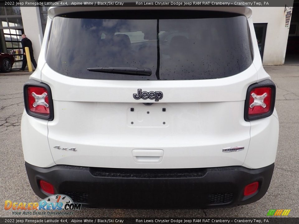 2022 Jeep Renegade Latitude 4x4 Alpine White / Black/Ski Gray Photo #4