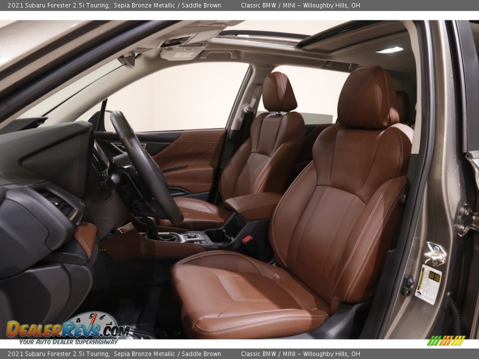 Saddle Brown Interior - 2021 Subaru Forester 2.5i Touring Photo #5