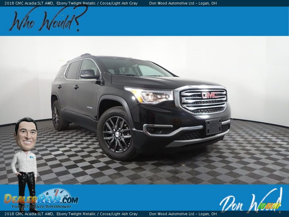2018 GMC Acadia SLT AWD Ebony Twilight Metallic / Cocoa/Light Ash Gray Photo #1