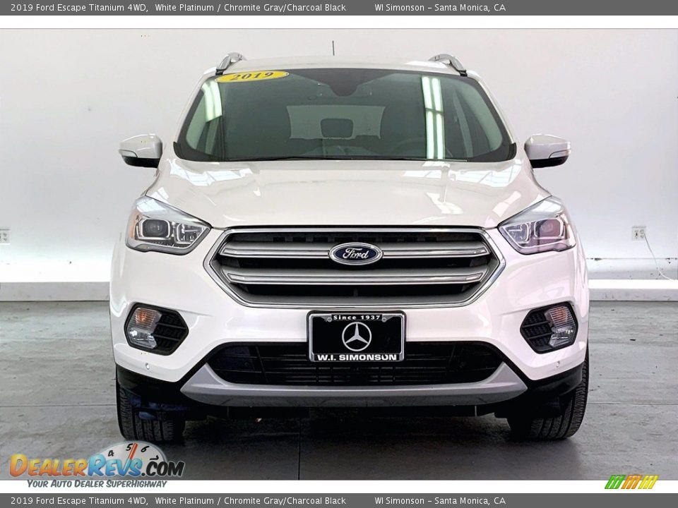 2019 Ford Escape Titanium 4WD White Platinum / Chromite Gray/Charcoal Black Photo #2