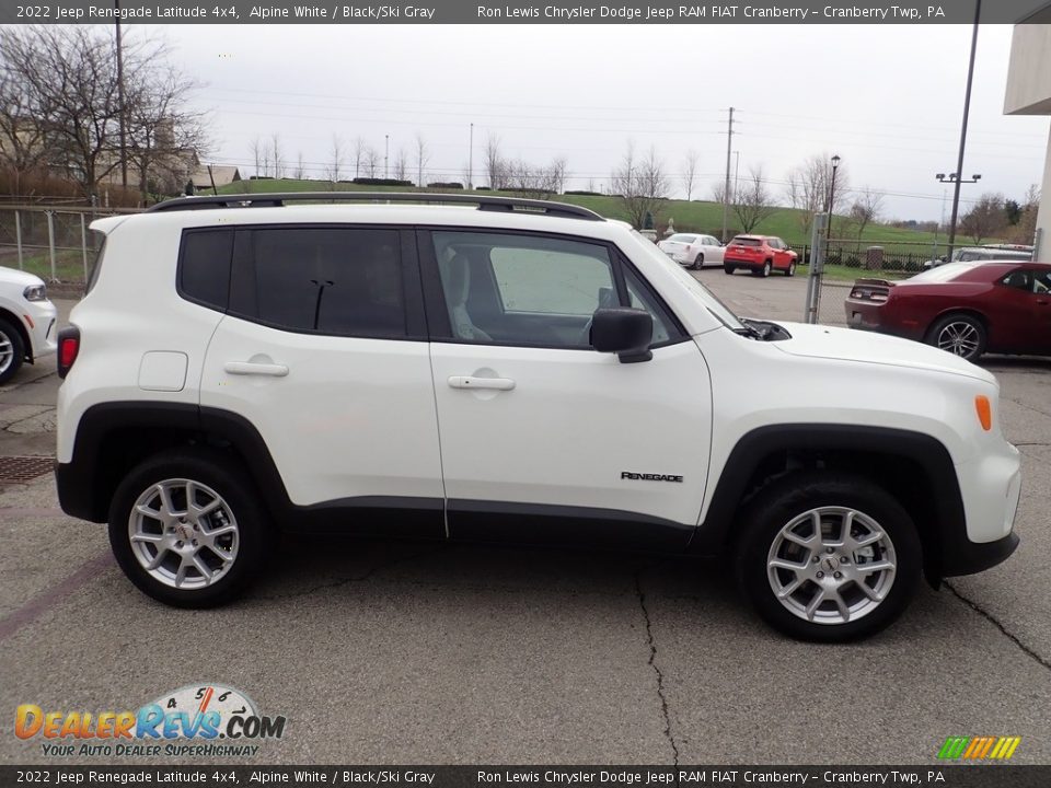 2022 Jeep Renegade Latitude 4x4 Alpine White / Black/Ski Gray Photo #7