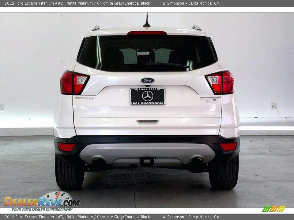 2019 Ford Escape Titanium 4WD White Platinum / Chromite Gray/Charcoal Black Photo #3