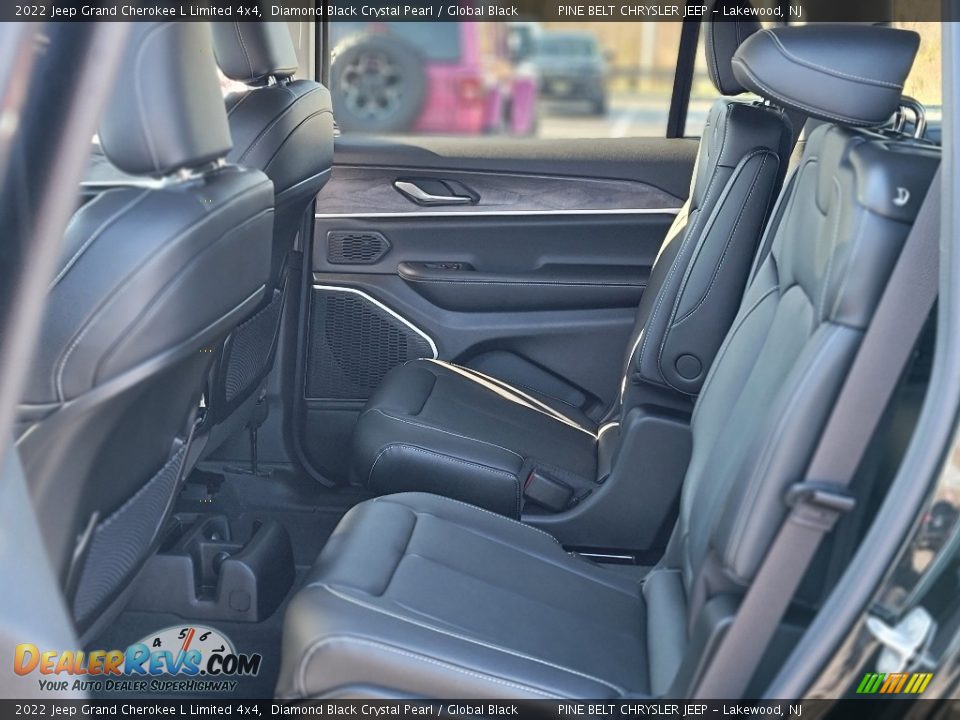 2022 Jeep Grand Cherokee L Limited 4x4 Diamond Black Crystal Pearl / Global Black Photo #14