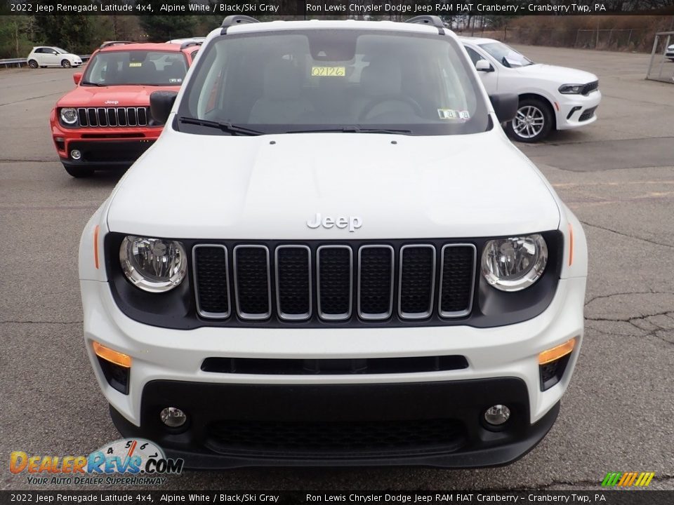 2022 Jeep Renegade Latitude 4x4 Alpine White / Black/Ski Gray Photo #9