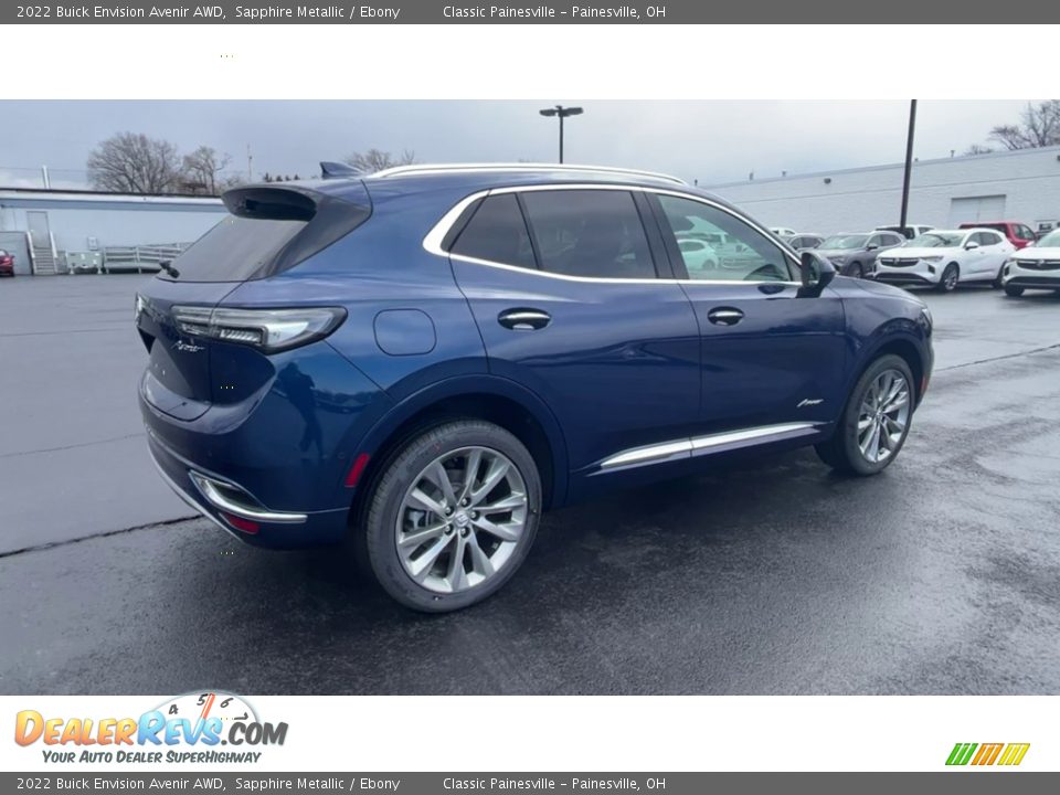 2022 Buick Envision Avenir AWD Sapphire Metallic / Ebony Photo #8