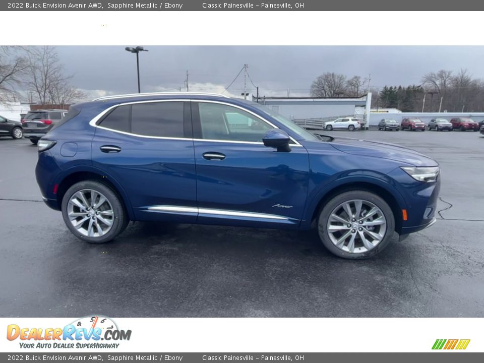 2022 Buick Envision Avenir AWD Sapphire Metallic / Ebony Photo #9