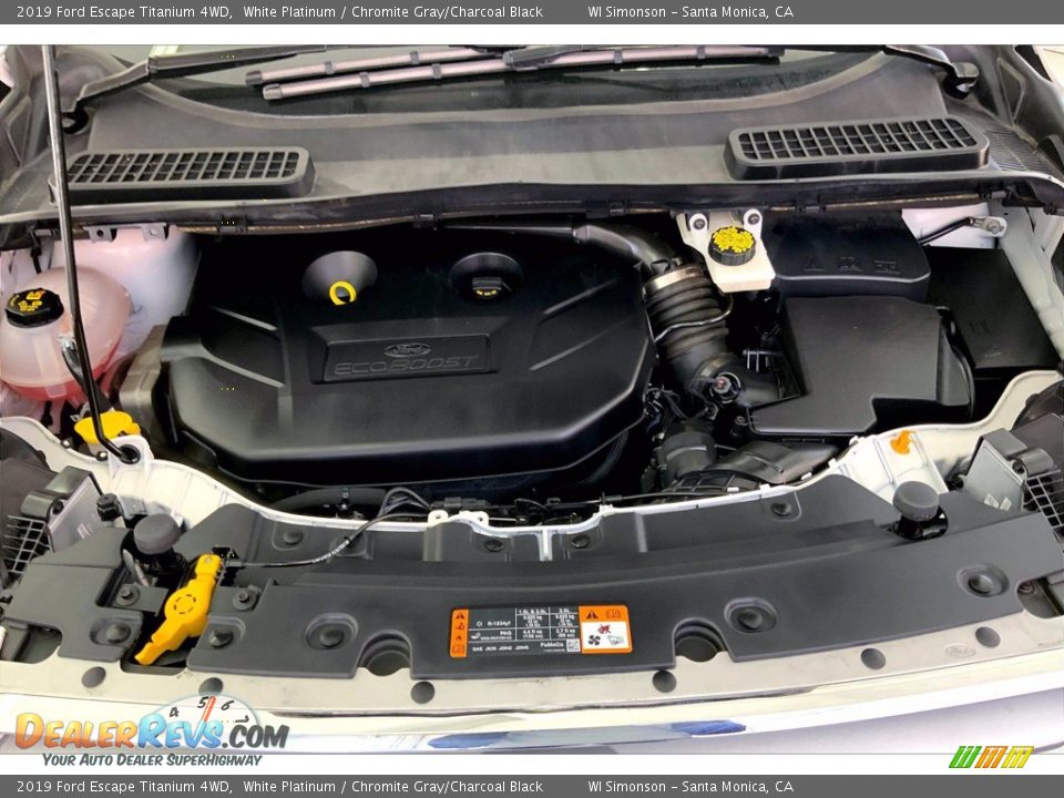 2019 Ford Escape Titanium 4WD 2.0 Liter Turbocharged DOHC 16-Valve EcoBoost 4 Cylinder Engine Photo #9