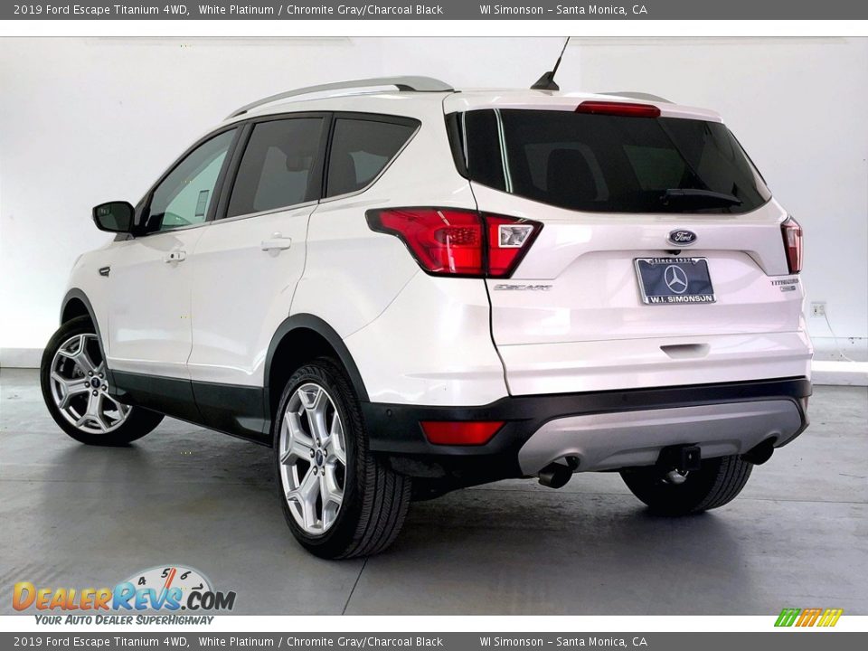 2019 Ford Escape Titanium 4WD White Platinum / Chromite Gray/Charcoal Black Photo #10