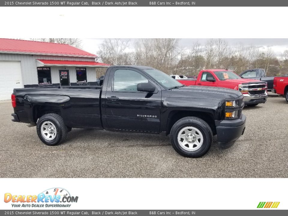 Black 2015 Chevrolet Silverado 1500 WT Regular Cab Photo #2