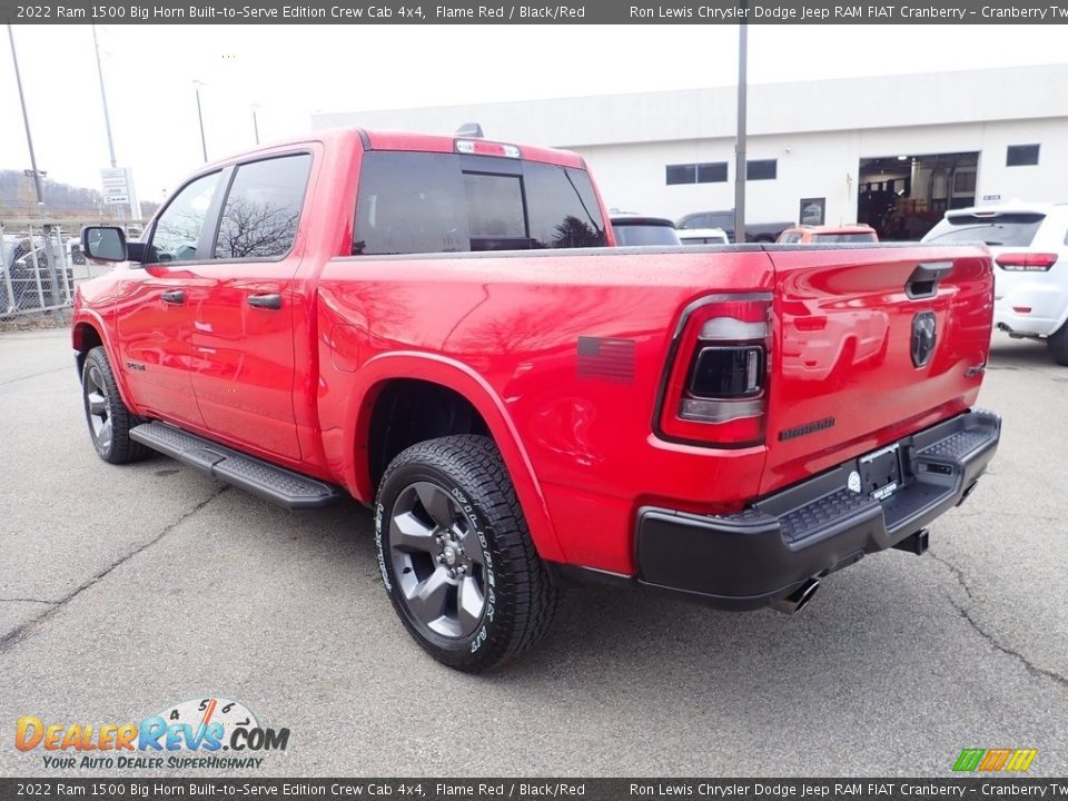 2022 Ram 1500 Big Horn Built-to-Serve Edition Crew Cab 4x4 Flame Red / Black/Red Photo #2