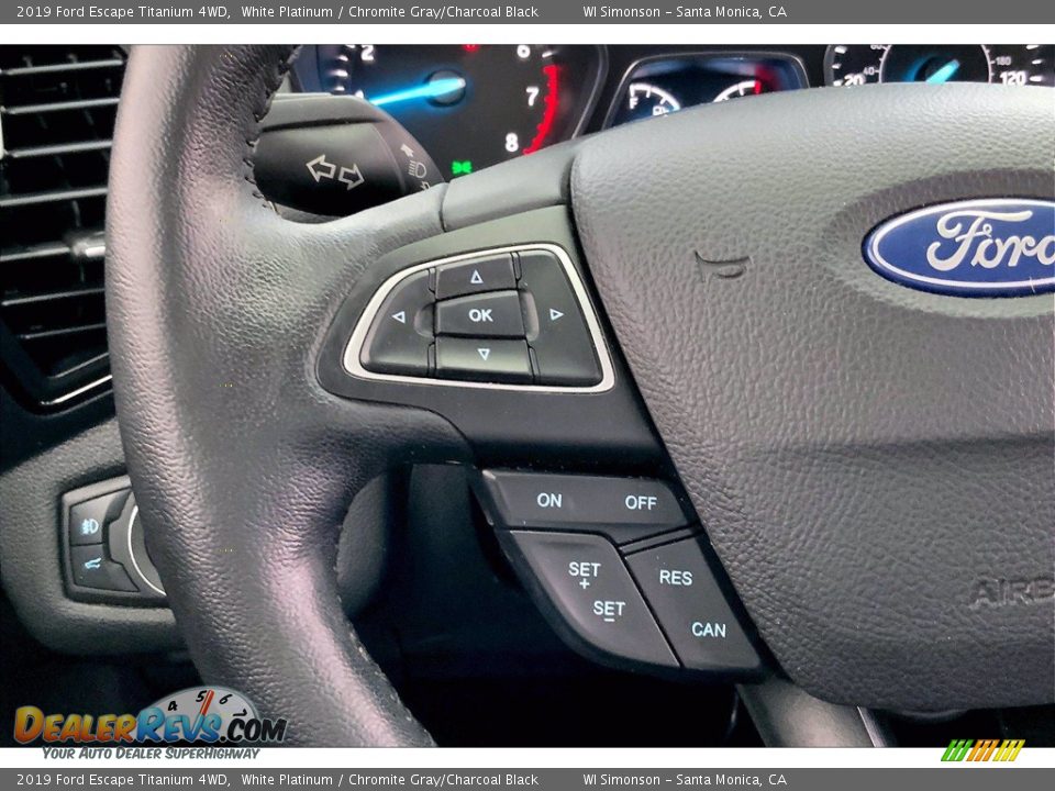 2019 Ford Escape Titanium 4WD Steering Wheel Photo #21