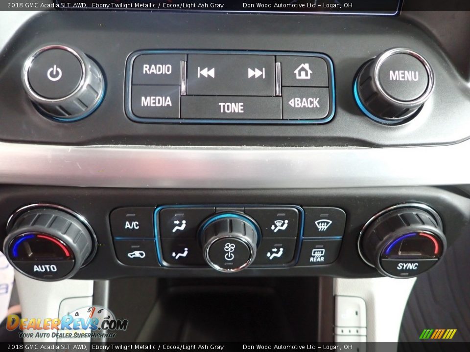 2018 GMC Acadia SLT AWD Ebony Twilight Metallic / Cocoa/Light Ash Gray Photo #26