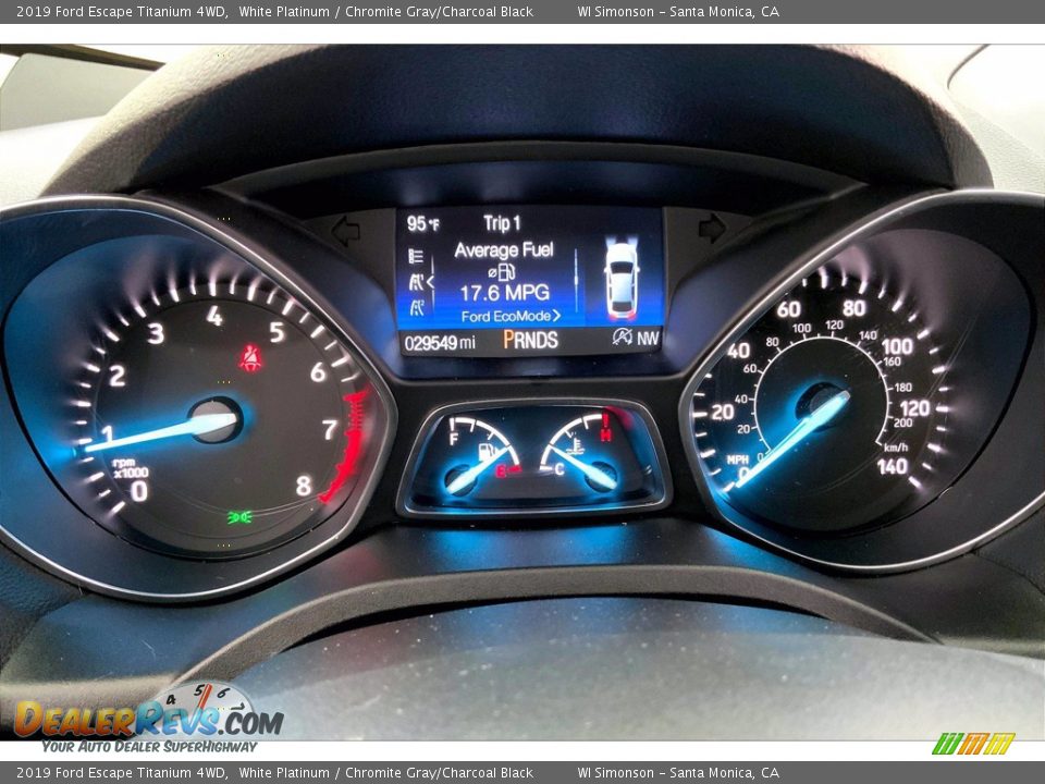 2019 Ford Escape Titanium 4WD Gauges Photo #23