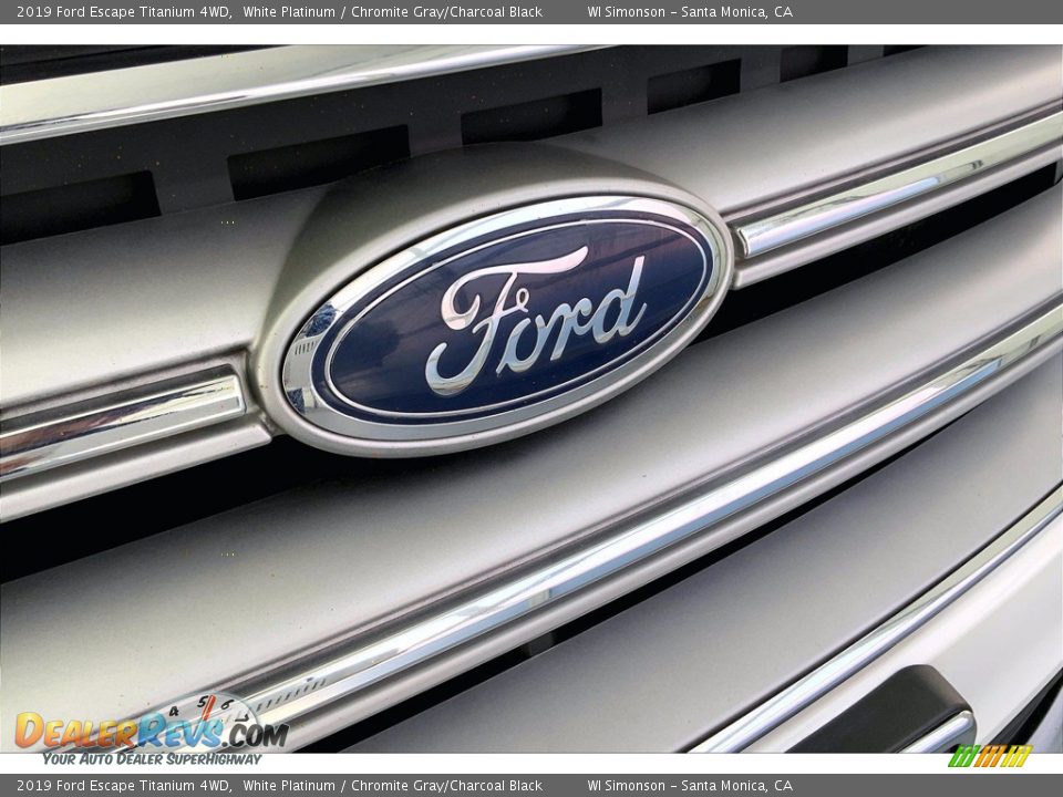 2019 Ford Escape Titanium 4WD White Platinum / Chromite Gray/Charcoal Black Photo #30