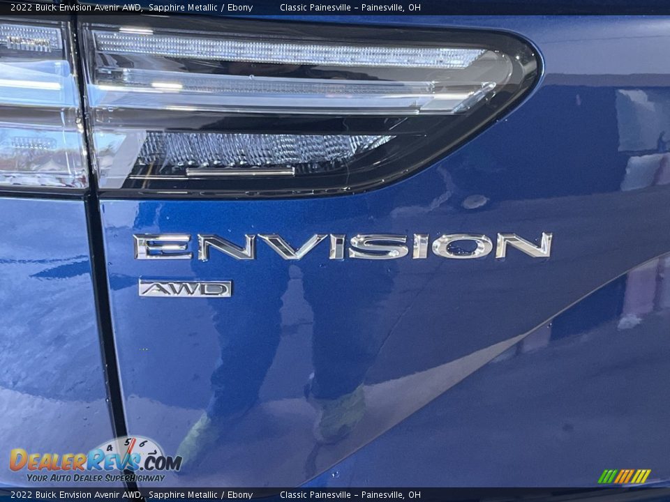 2022 Buick Envision Avenir AWD Sapphire Metallic / Ebony Photo #33
