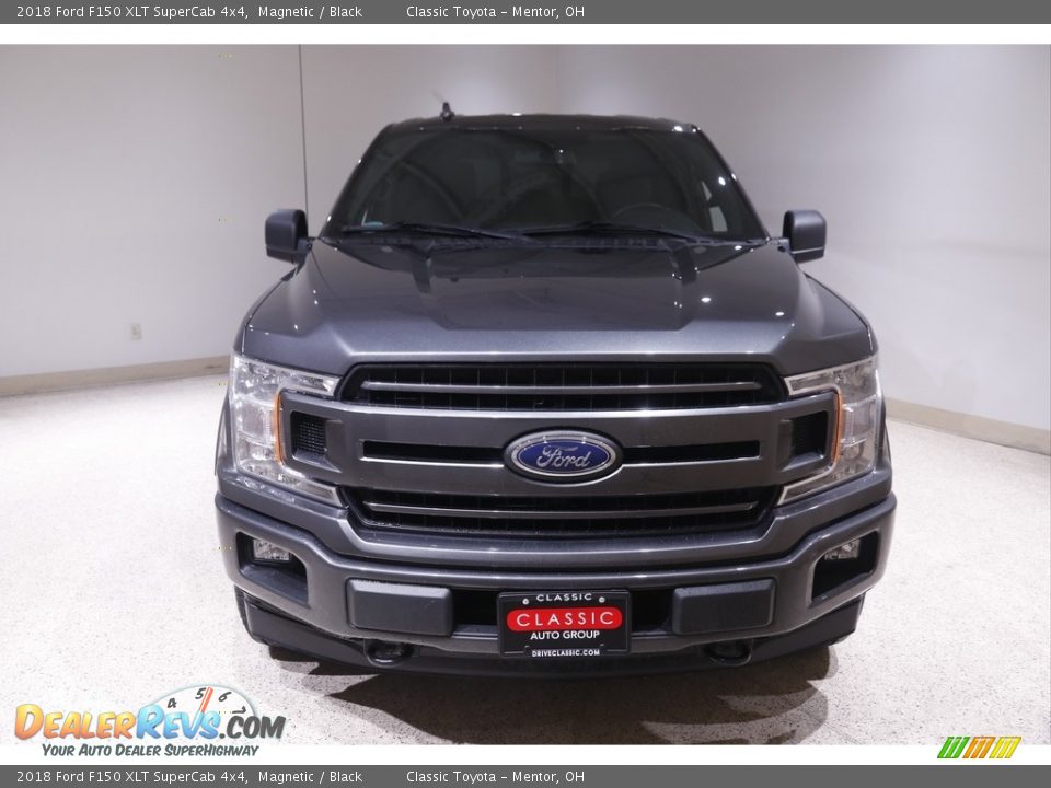 2018 Ford F150 XLT SuperCab 4x4 Magnetic / Black Photo #2