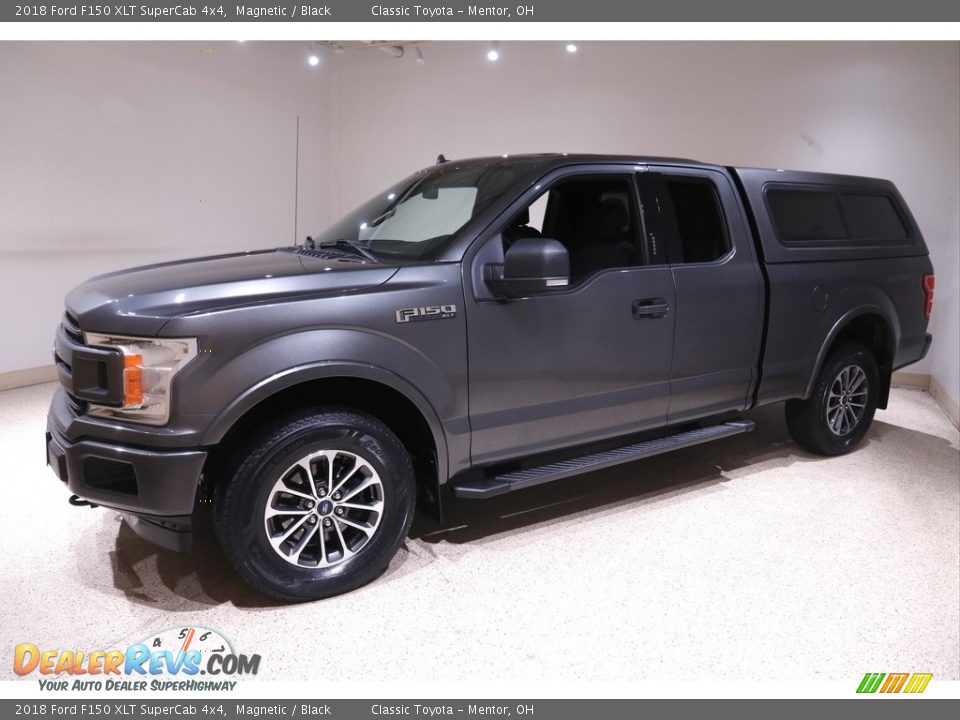 2018 Ford F150 XLT SuperCab 4x4 Magnetic / Black Photo #3