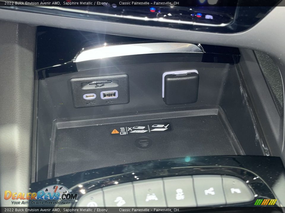 2022 Buick Envision Avenir AWD Sapphire Metallic / Ebony Photo #36