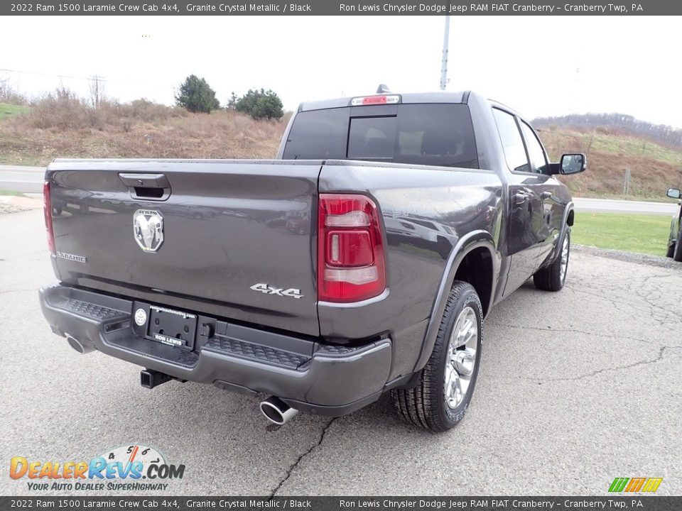 2022 Ram 1500 Laramie Crew Cab 4x4 Granite Crystal Metallic / Black Photo #5