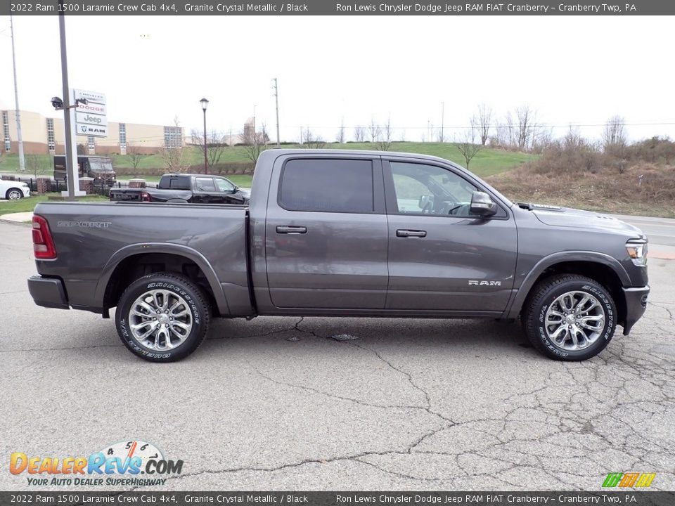 2022 Ram 1500 Laramie Crew Cab 4x4 Granite Crystal Metallic / Black Photo #6