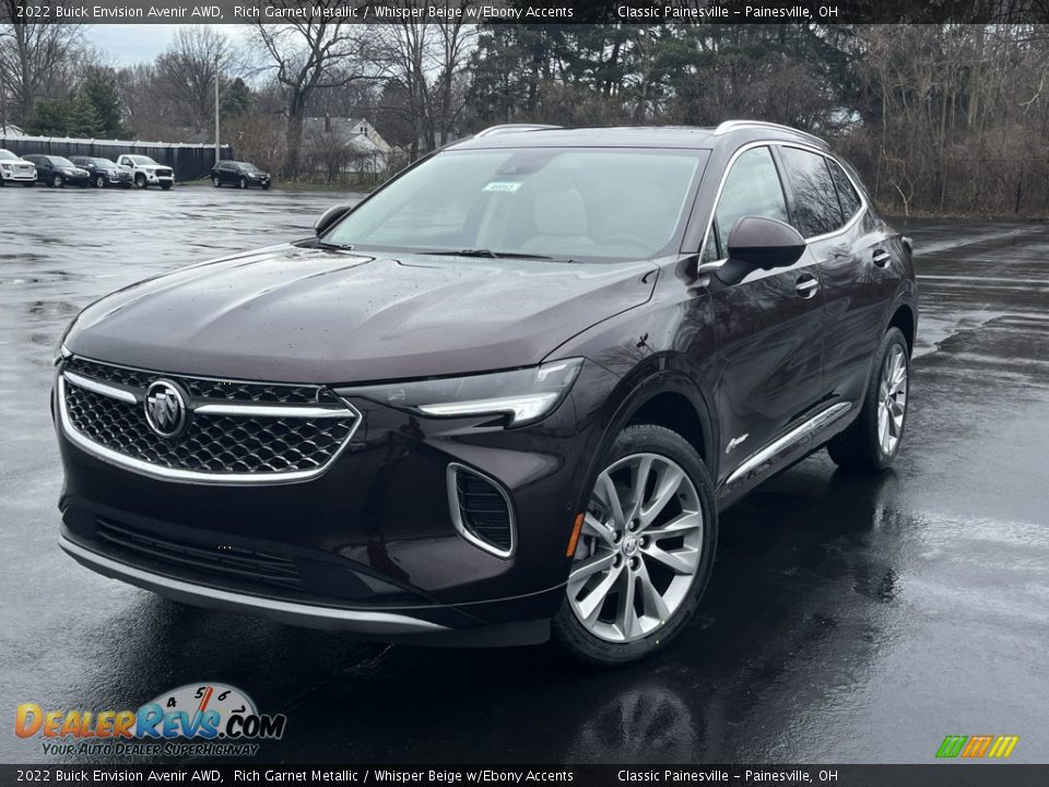 2022 Buick Envision Avenir AWD Rich Garnet Metallic / Whisper Beige w/Ebony Accents Photo #1