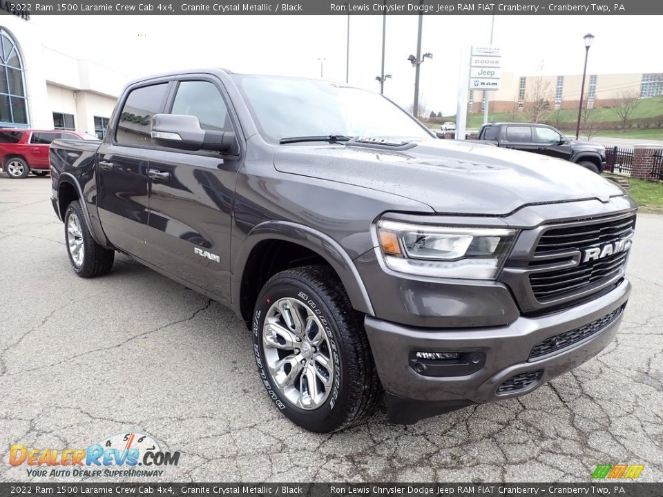 2022 Ram 1500 Laramie Crew Cab 4x4 Granite Crystal Metallic / Black Photo #7