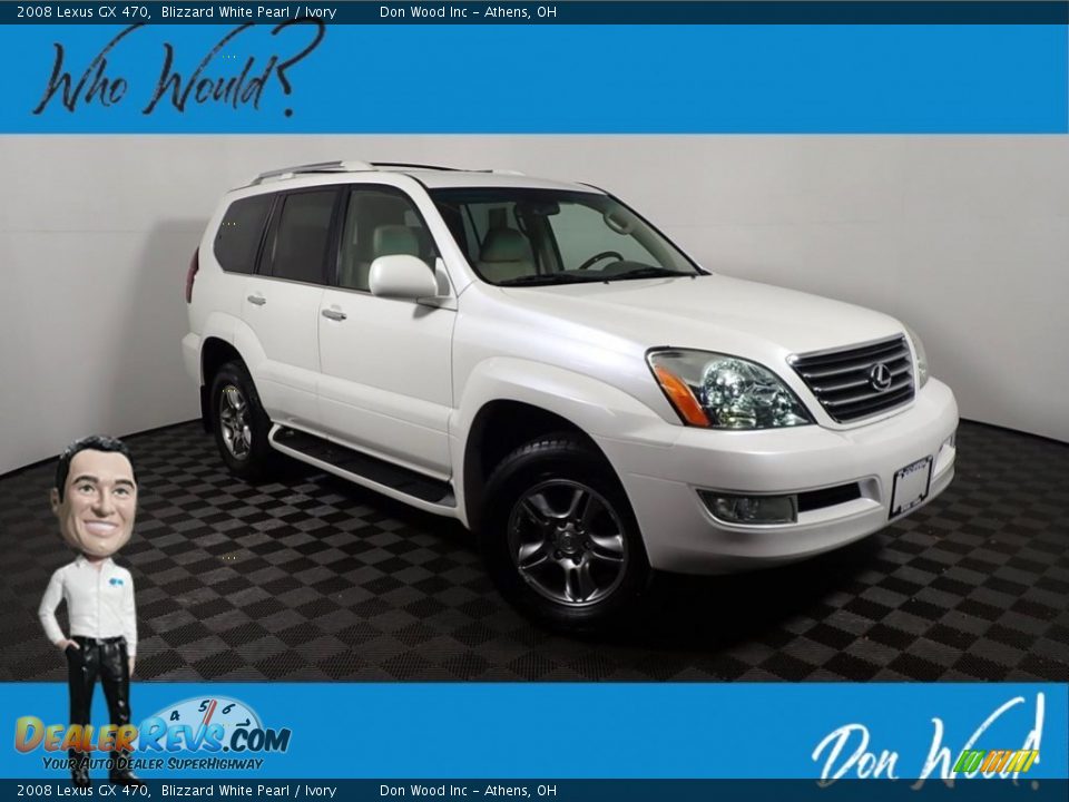 2008 Lexus GX 470 Blizzard White Pearl / Ivory Photo #1