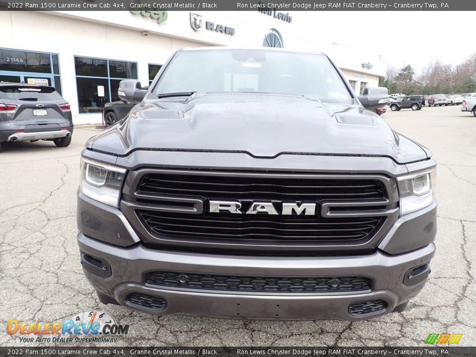 2022 Ram 1500 Laramie Crew Cab 4x4 Granite Crystal Metallic / Black Photo #8