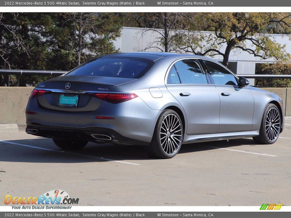 2022 Mercedes-Benz S 500 4Matic Sedan Selenite Gray Magno (Matte) / Black Photo #5