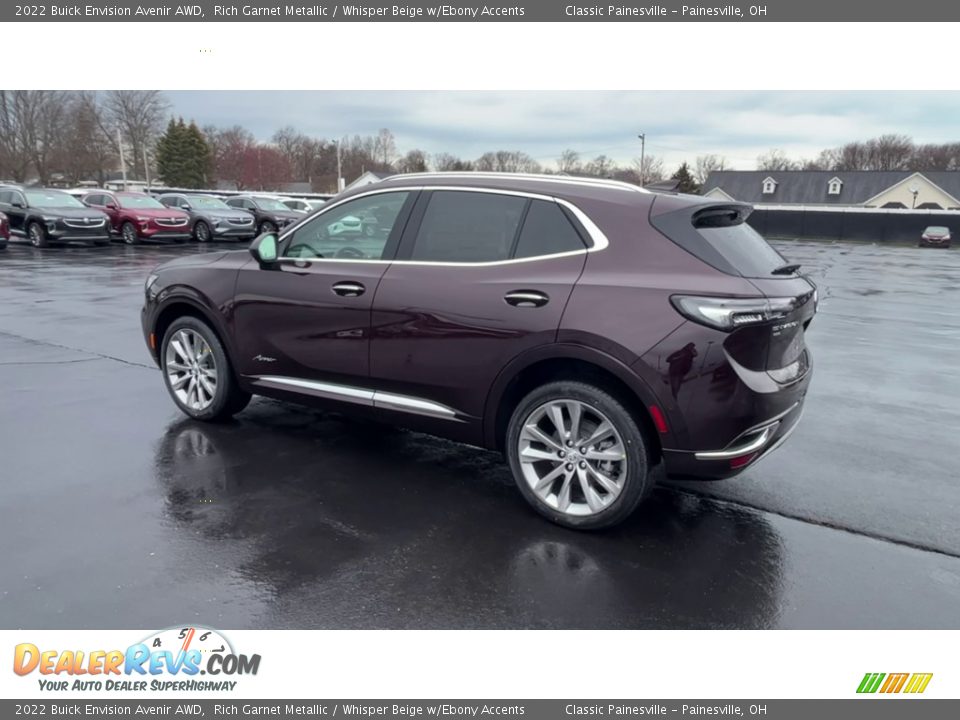 2022 Buick Envision Avenir AWD Rich Garnet Metallic / Whisper Beige w/Ebony Accents Photo #6