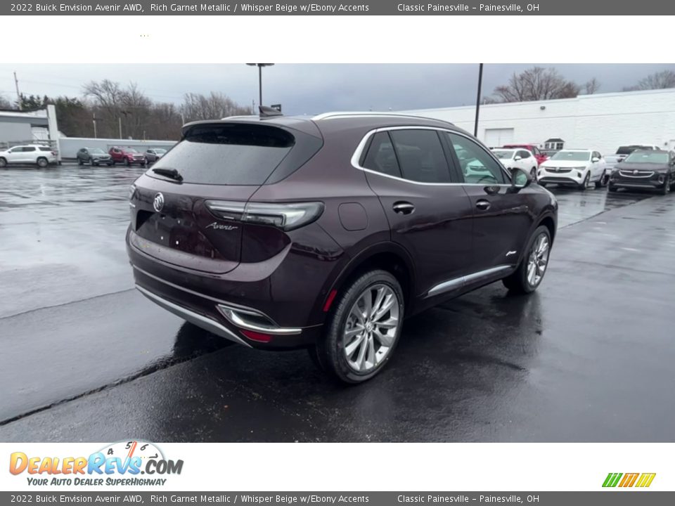 2022 Buick Envision Avenir AWD Rich Garnet Metallic / Whisper Beige w/Ebony Accents Photo #8