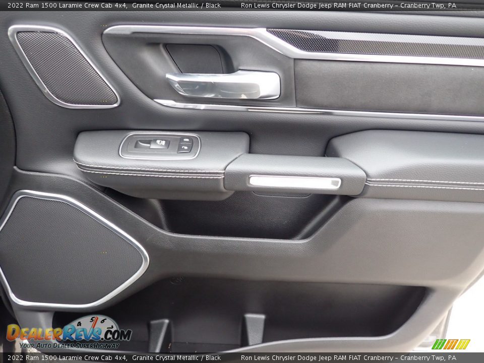 2022 Ram 1500 Laramie Crew Cab 4x4 Granite Crystal Metallic / Black Photo #14