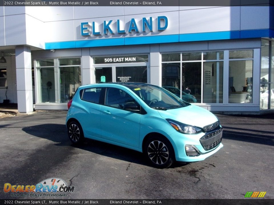 2022 Chevrolet Spark LT Mystic Blue Metallic / Jet Black Photo #1