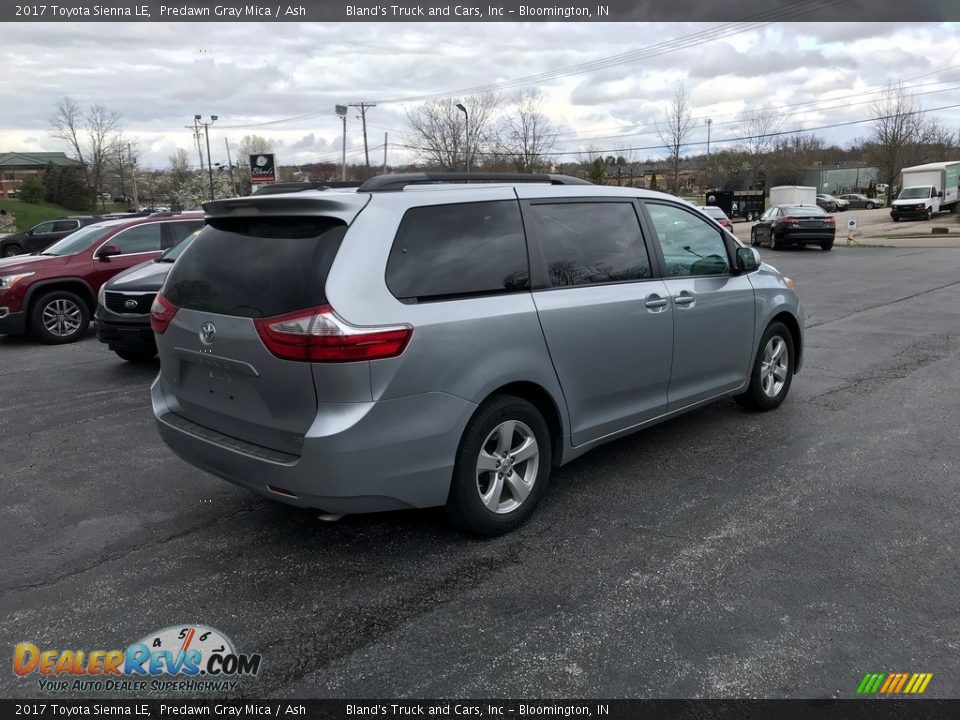 2017 Toyota Sienna LE Predawn Gray Mica / Ash Photo #6