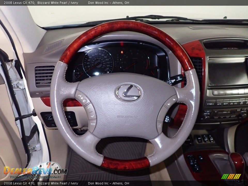 2008 Lexus GX 470 Blizzard White Pearl / Ivory Photo #21