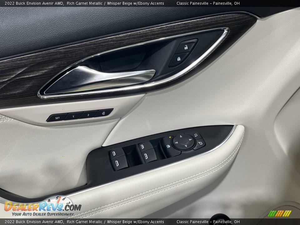 2022 Buick Envision Avenir AWD Rich Garnet Metallic / Whisper Beige w/Ebony Accents Photo #24