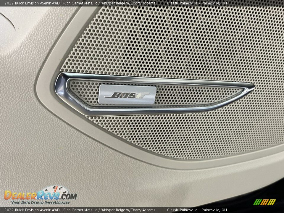 2022 Buick Envision Avenir AWD Rich Garnet Metallic / Whisper Beige w/Ebony Accents Photo #25