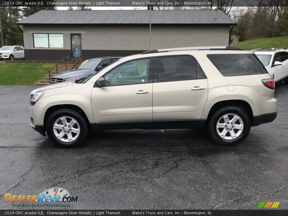 2014 GMC Acadia SLE Champagne Silver Metallic / Light Titanium Photo #1